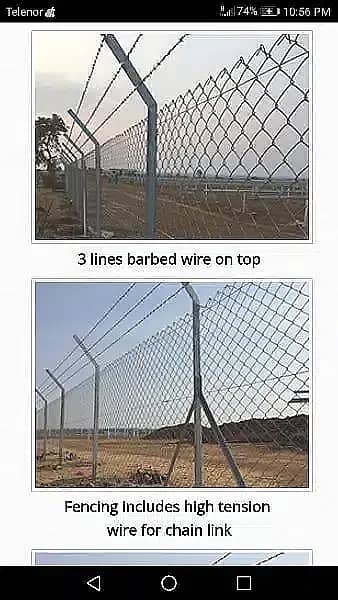 Pvc coated Chainlink & Spotwelded Mesh / Galvanized Razor wire 12