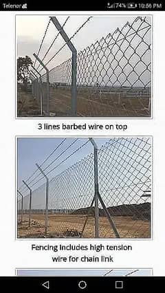 hotdipped Galvanized Chainlink Fence / Pvc coated Chainlink/ fence