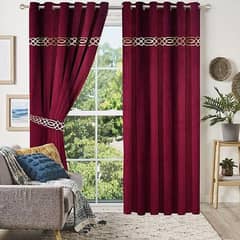 Velvet Curtains With Laser Cut Motif