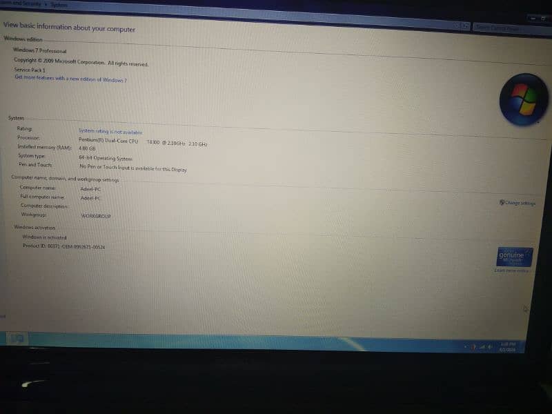 Dell Dual-Core 2.10GHz 17inch 3