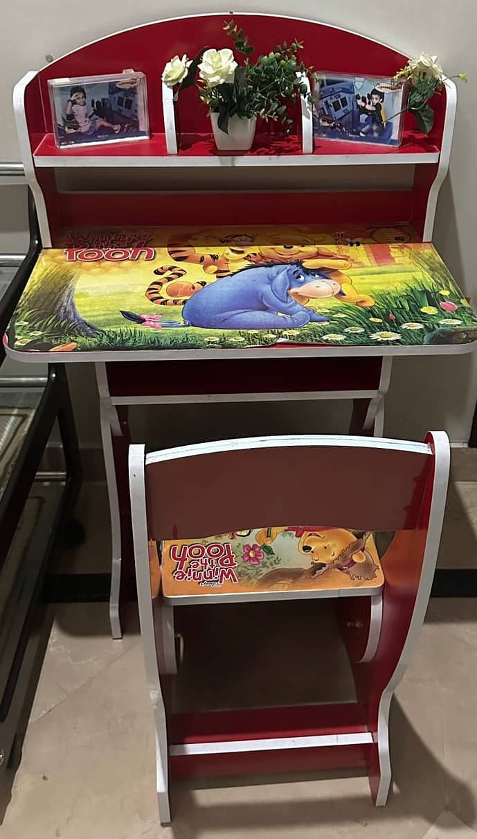 Fresh Look Kids Study Table & Wardope for Sale 3