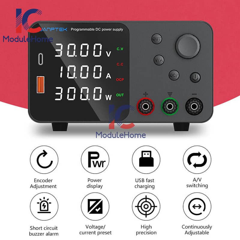 TPS1203	120V/3A Adjustable DC Power Supply 0