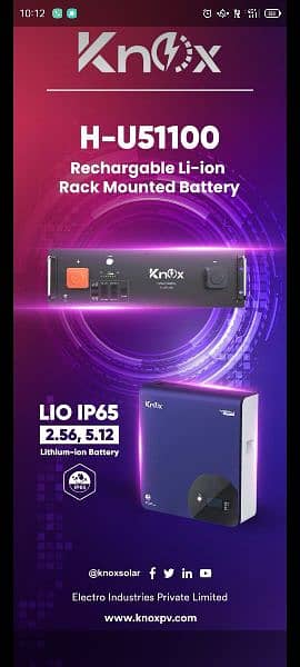 Lithium ion battery Knox 3