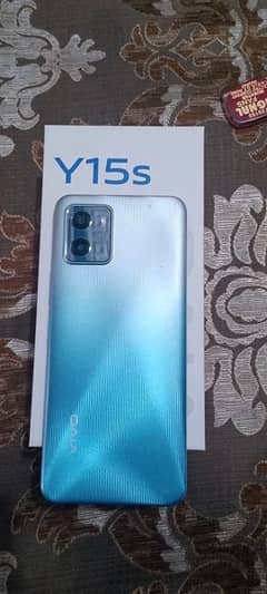 vivo y15s 3 32 10/10 with box charger