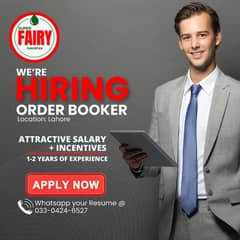 Order Booker (Urgently Required)