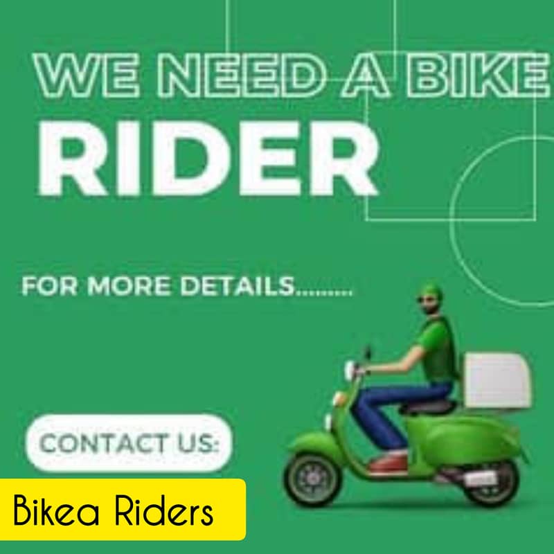 Bikea Rider Required Rawalpindi Islamabad 0