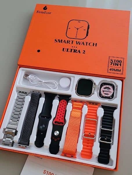 7 in 1 watch straps New S100 ultra smartwatch 2.2Hd inch screen 4