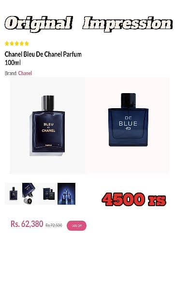 Impressions of branded perfumes for men and women. 2