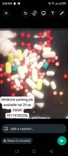 Medicine packing