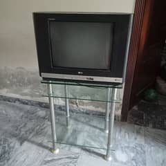 used TV with Glass trolley for sale