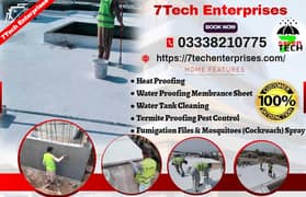 ROOF WATERPROOFING | HEAT PROOFING | WASHROOM LEAKAGE | WATER TANK