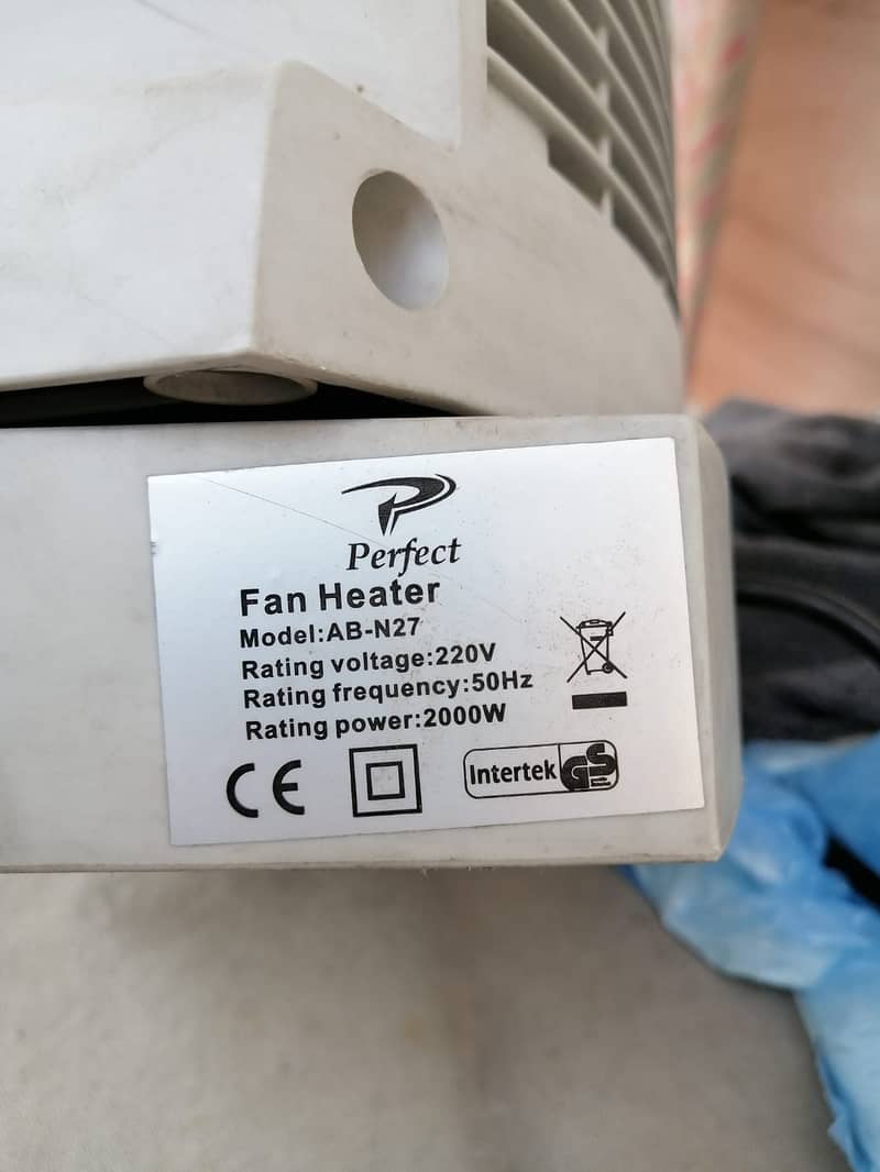 Fan Heater for sale (best condition, no issue) 2