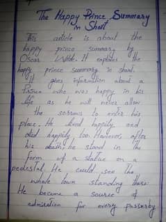 Handwriting assigniment work