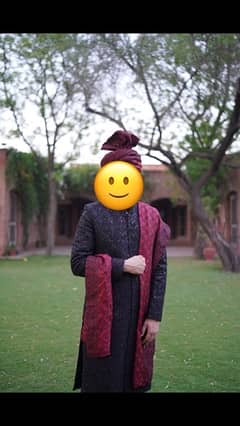 Black Sherwani For Sale Worn 3 hours Only