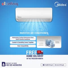 Midea & Daikin Inverter ACs stock available (Brand New, Box Pack)