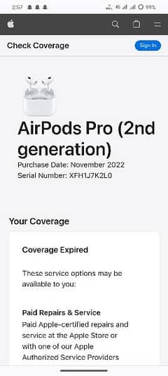 airpods Pro 2nd Gen original box urgently sale