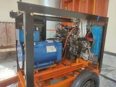 7.5kVA Portable Generator - Gas & Petrol, 660cc Engine for Sale!