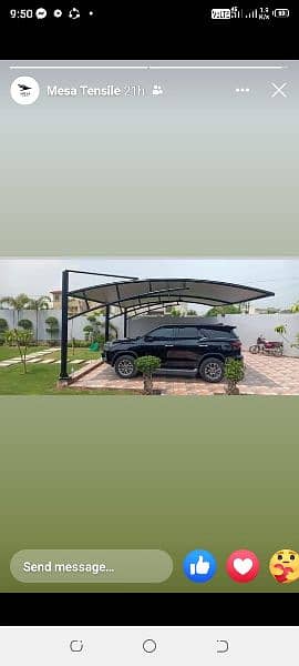 Tensile Car Parking Structure | Parking Shades | Cafe Roofing 1