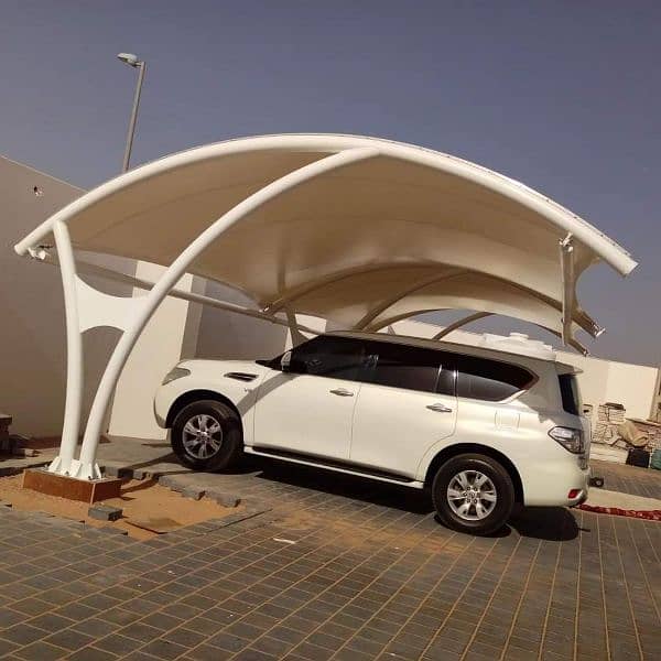 Tensile Car Parking Structure | Parking Shades | Cafe Roofing 5