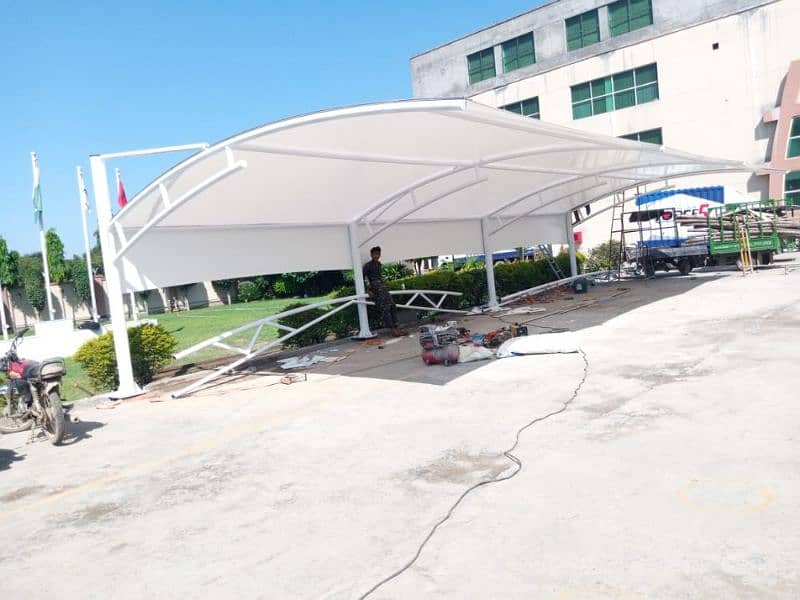 Tensile Car Parking Structure | Parking Shades | Cafe Roofing 7