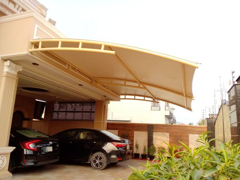 Car Parking Shades | Marquee Shades | Cafe Roofing | Porch Shed 11