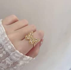 Butterfly design Zircon Ring