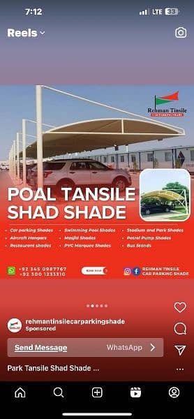 Car Parking Shades | Rolling Shades | Porch Shades | Wall Shades 16