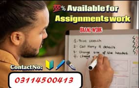 Assignment Hand Writing  Service Available