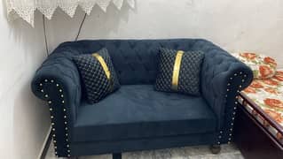 2 seater Velvet sofa with coshen contact 0310-563111-8