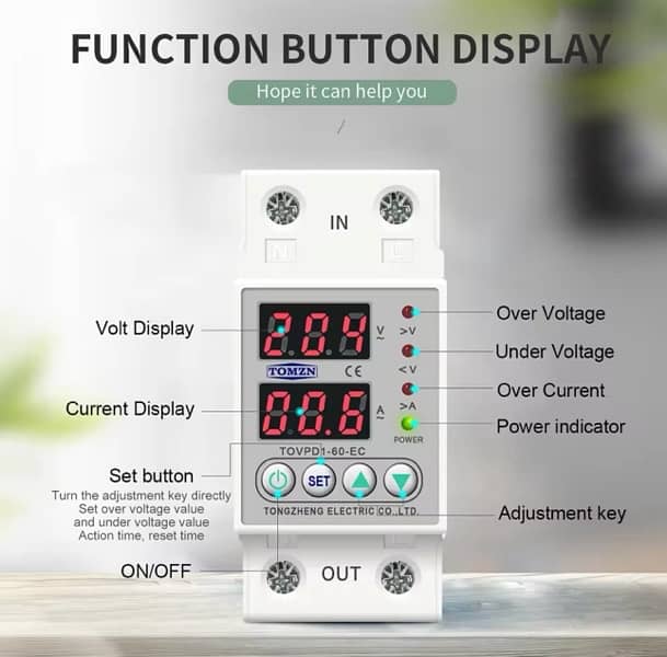 Tomzn Voltage Ampere Protector 2