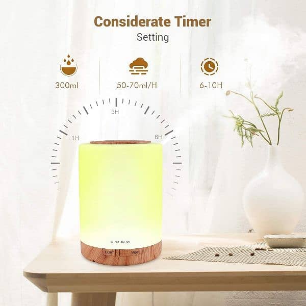 Aroma Diffuser, 300ML Quiet Ultrasonic Humidifier Fragrance Oil Dif 2