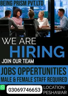Jobs | Staff Required | Male & Female, Jobs