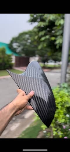 Batman style carbon fiber side mirror covers for all cars