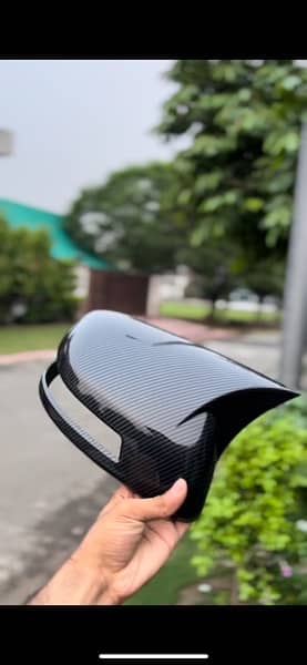 Batman style carbon fiber side mirror covers for all cars 4