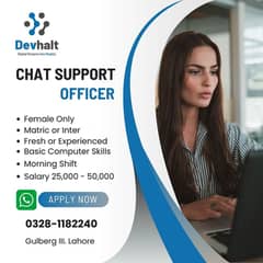 Female Chat Support Officer