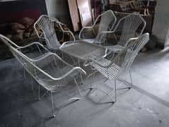 six chair and tabal