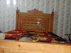 king size bed + matters new +side table for sale