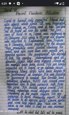 Hand writing Assignment