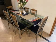 dinning table with 6 chairs