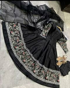 3 piece women stitched kaftan silk suit free delivery
