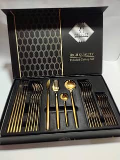 Golden Cutlery set
