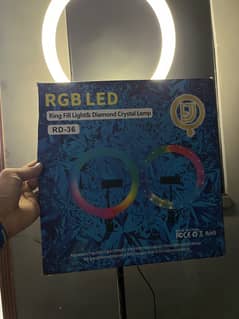 RGB LED Ring Fill Light And Diamond Crystal Lamp RD-36