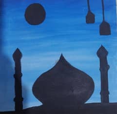 beautiful mosque painting