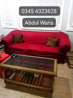 Sofa set/dewan/6 seater sofa/table set/furniture/wooden table