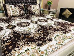 3pcs cotton printed Double Bedshet