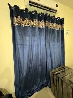 pair of velvet curtains