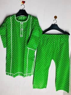 2 PCs women stitched suit 14 August