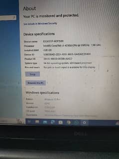 dell laptop 10/7 condition  core i3 ssdhard 221