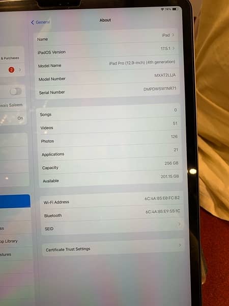 Ipad pro 13 inch 256gb 2021 model 6