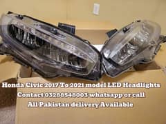 Honda Civic 2017 To 2021 model LED Headlights Available